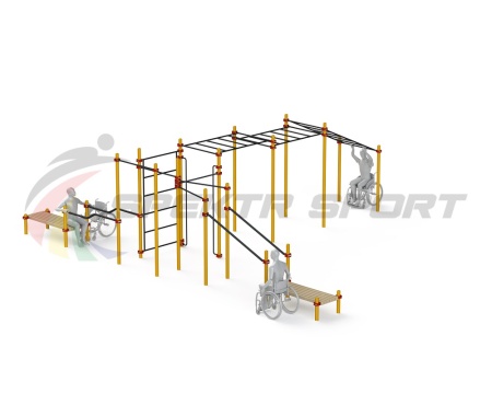 Купить Спортивный комплекс для инвалидов-колясочников WRK-D23_76mm в Гороховеце 