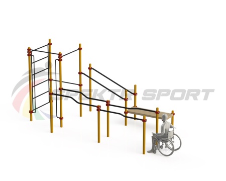 Купить Спортивный комплекс для инвалидов-колясочников WRK-D16_76mm в Гороховеце 